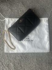 Coach Leather Wristlet Clutch Bag Wallet Purse