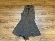Topshop 6 Romper Black Textured