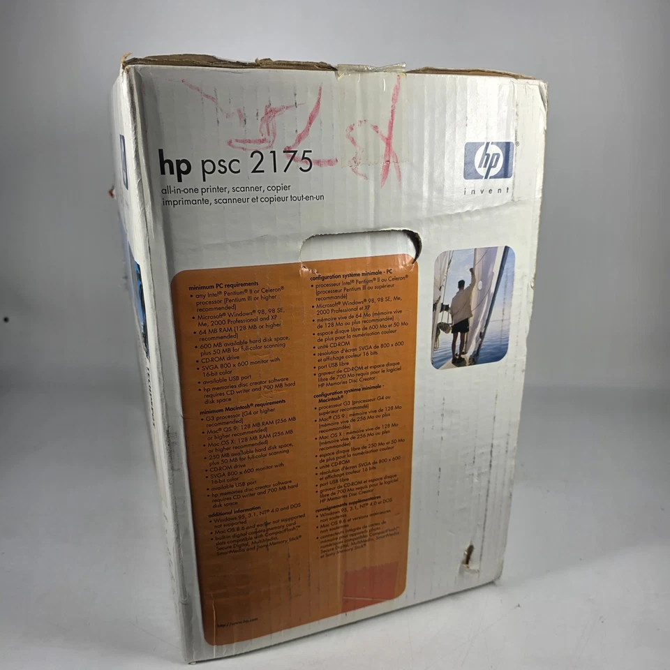 HP PSC 2175 All-In-One Inkjet Printer Scanner Copier - NEW SEALED - Image 2 of 4