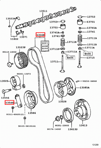 Genuine Toyota LandCruiser HZJ79 HZJ78 HZJ76 1HZ 4.2 Diesel Timing Belt Kit - Picture 16 of 16
