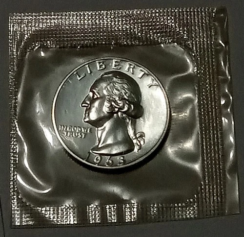 1963 Washington Silver PROOF Quarter Sealed in Original Mint Cello