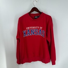 University Of Kansas Jayhawks Basketball Campus Authentic Mens Red Sweatshirt M