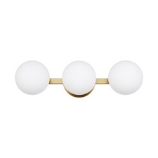 Bathroom Vanity Light Fixtures, Modern 3 Lights Globe Wall Sconce Lighting Aged