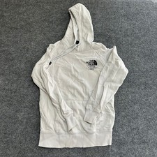 The North Face Hoodie Womens Size S White Logo Graphic Pullover Sweatshirt