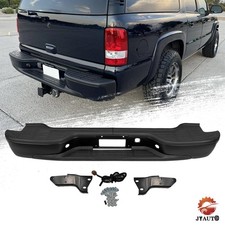 Complete Black Rear Bumper For 2000-2006 Chevy Tahoe Suburban Gmc Yukon Xl