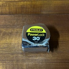 Stanley Powerlock 33-430 30' Foot Tape Measure Made in USA Excellent Condition