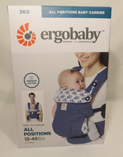 ErgoBaby 360 4 Position Baby Carrier with Lumbar Support Elephant Dance OpenBox