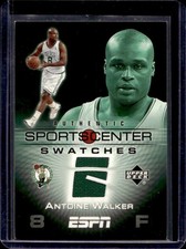 2005-06 Upper Deck ESPN Antoine Walker Sports Center Jersey #SCS-AW Celtics