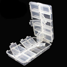Fishing Tackle Storage Box 20 Compartments Plastic Organizer Utility Adjustable