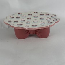Decorative Ceramic Pedestal Cake Stand / Dessert Display Plate