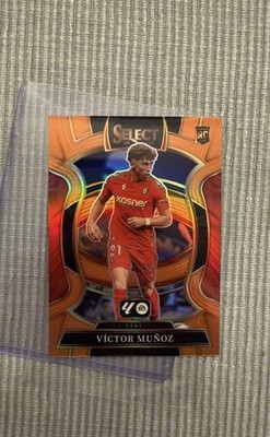 2025-26 Panini Select Victor Munoz  /75  Liverpool Rookie Orange True Ebay 1/1