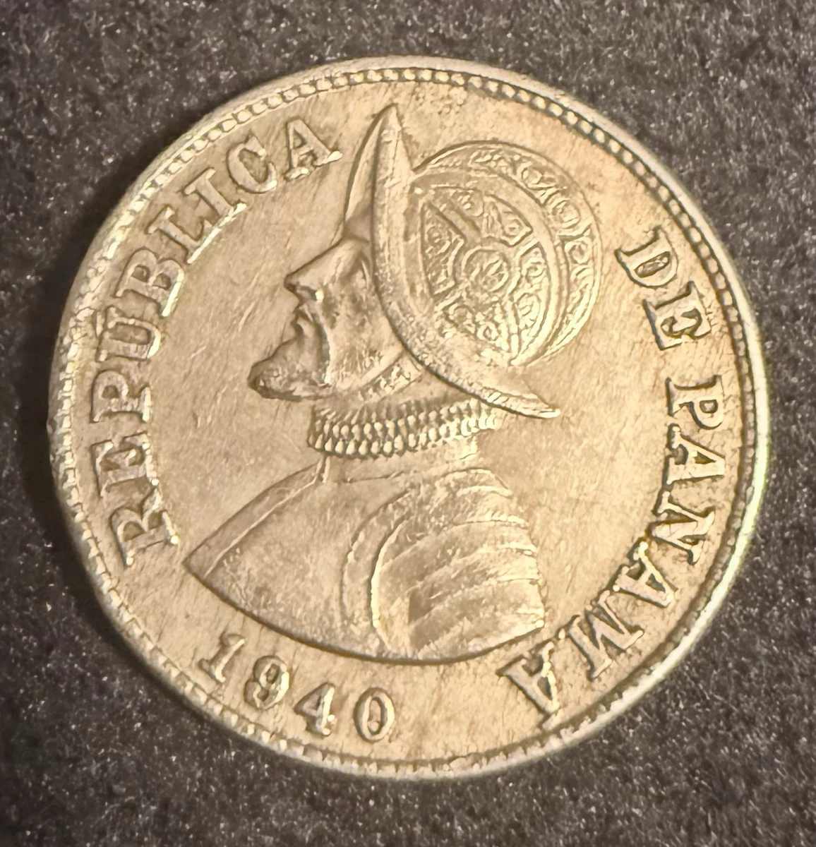 1940パナマ1 1/4 CENTESIMOS LOT＃V4323 NICE！ 1940 Panama 1 1/4