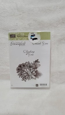 Stampin Up HEARTFELT BLOOMS stamps  thoughts thank you thinking of you flower