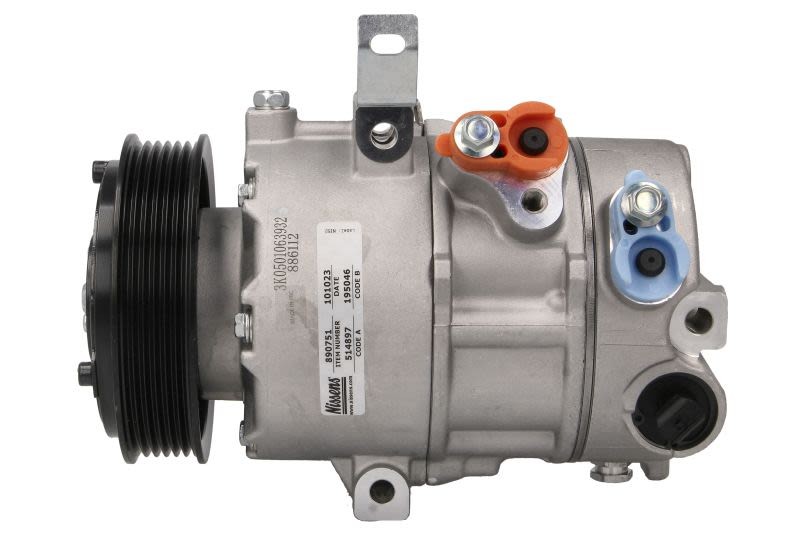 NISSENS 890751 DVE16N Klimaanlage Klimakompressor PAG 46 YF R134a