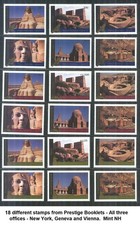 2005 United Nations - Egypt - Prestige Book Singles 18 Stamps all 3 UN Offices