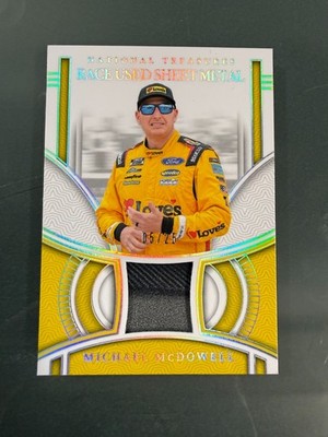Michael McDowell 2024 Panini National Treasures NASCAR #RUS-MMD Card 5/25