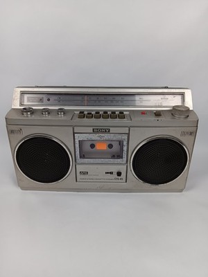 Vintage Sony CFS-45 Boombox AM/FM Cassette Deck Japan For Parts Or Fix 