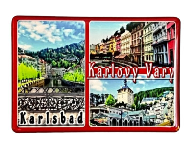 KARLSBAD, KARLOVY VARY, TSCHECHIEN, KÜHLSCHRANKMAGNET-REISEANDENKEN 281102