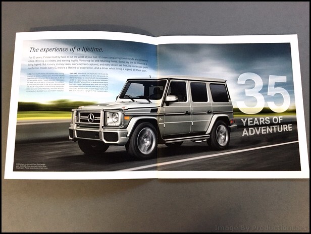 2015 Mercedes Benz G-Class G550 G63 AMG 32-page Car Sales Brochure