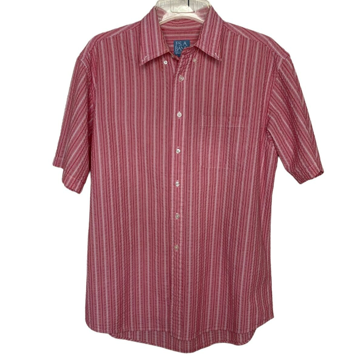 jos a bank short sleeve dress shirts Jos. A. Bank Tailored Fit Mykonos Short Sleeve Button Up Shirt - Big & Tall - New Arrivals