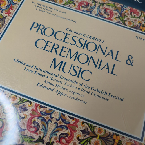 Edmund Appia - Giovanni Gabrieli Processional & Ceremonial Music LP Vinyl Record - Picture 6 of 6