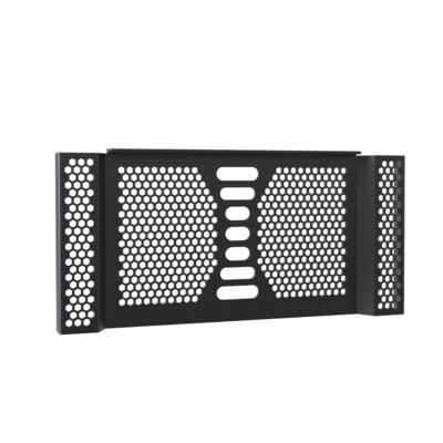 Black Radiator Grille Guard Cover Protector FOR YAMAHA FZ6 Fazer FZ6 2007-2010