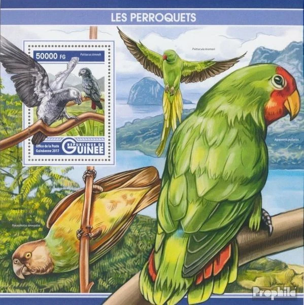 Briefmarken Guinea 2017 Mi Block 2756 postfrisch Vögel - Bild 1 von 1