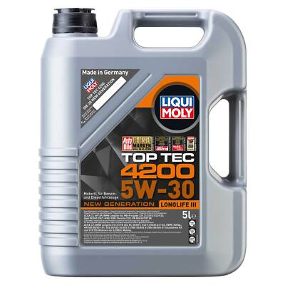 5 Liter Motoröl Top Tec 4200 5W-30 LIQUI MOLY für Nissan Opel Peugeot Porsche