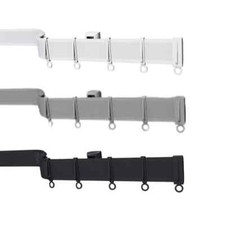 Streamline Bendable PVC Coiled Curtain Track Rail Set for Straight & Bay Windows