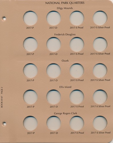 Dansco Album 8147 National Park Quarters 2016-2021 PDS&Sil Proofs Book 25 cent - Picture 4 of 9