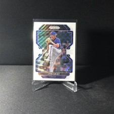 2022 Panini Prizm Baseball Jon Gray Texas Rangers White Wave Prizm Tier II #146