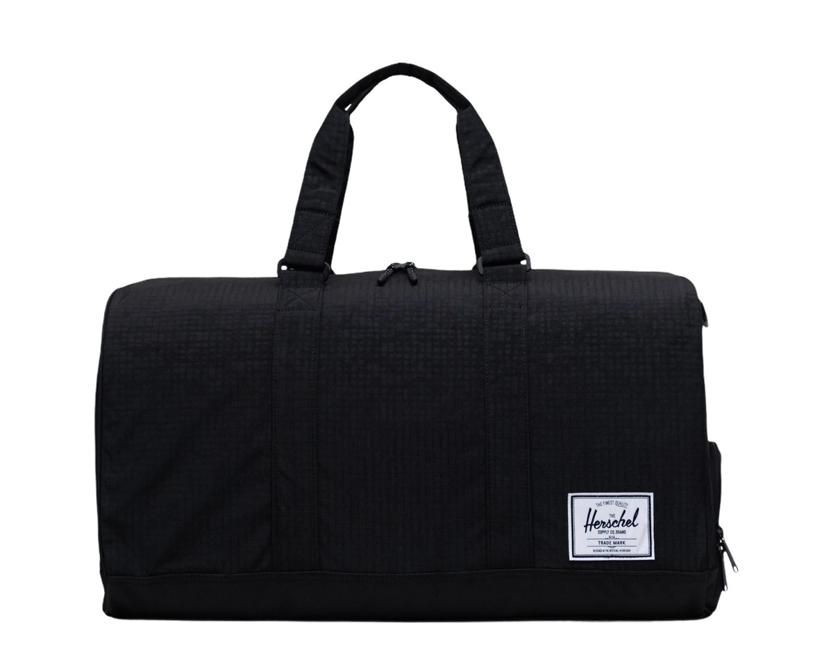 Herschel Supply Novel Black Ripstop/Safety Yellow Duffle Bag