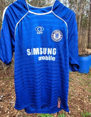 chelsea football soccer  jersey  shirt adult small good shape blue see pics 
