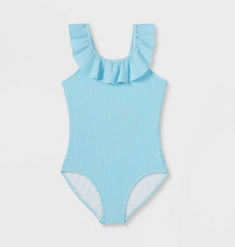 Girls' Striped One Piece Swimsuit - Cat  Jack XS