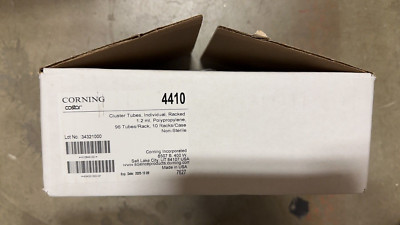 CORNING Costar 96-Well 1.2mL PP Racked Cluster Tubes Non-Sterile 4410 960/Case