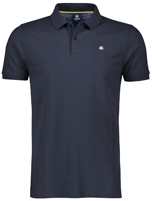 Lerros Poloshirt Regular Fit Pique dunkelblau