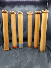ONE Vintage Textile Wooden Spool, Quill, Bobbin Natural with/without Color Bands