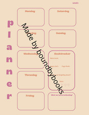 Weekly planner simple pdf file