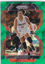 2022 Prizm WNBA FANATICS Green CRACKED ICE #82 Nia Coffey - Atlanta Dream