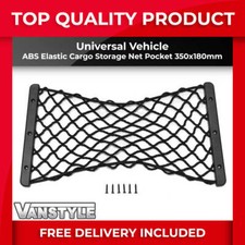MOTORHOME CAMPER VAN ABS TRAVEL ELASTIC CARGO STORAGE NET POCKET 350MM x 180MM