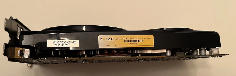 Zotac NVIDIA GeForce GTX 560 Amp 1GB GDDR5 256 Bit - Image 2 of 4