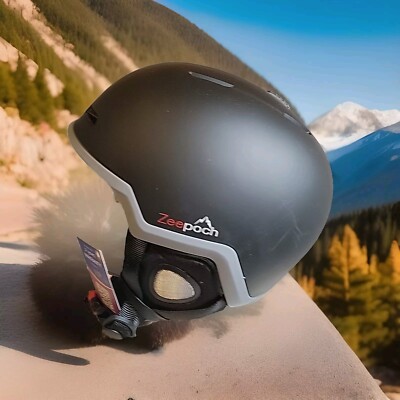 Zeepoch Helmet W-203 Size L Black Color Including ZIONOR Goggles *Both NEW'' 