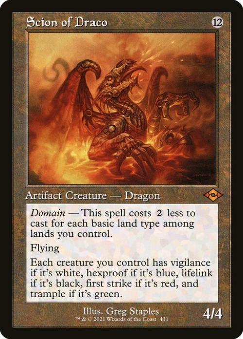 Scion of Draco (Retro Frame) (Foil Etched) -Foil Near Mint English MTG