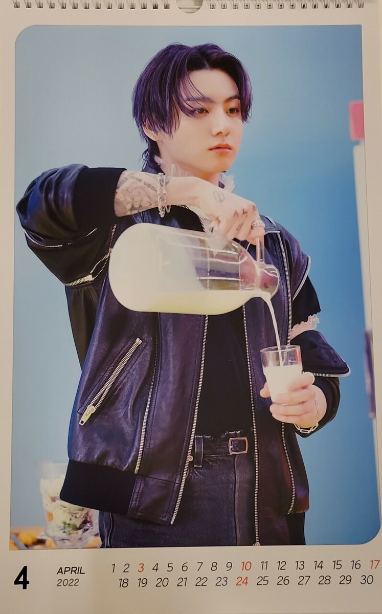 BTS JUNGKOOK 2022 Wall Calendar and BTS Stickers | eBay