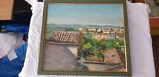 VECCHIO QUADRO CASE TETTI CON CORNICE