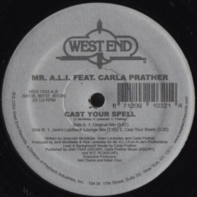 Mr. A.L.I. Feat. Carla Prather - Cast Your Spell (12'') (Near Mint (NM or M-)) - 