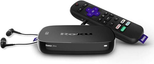 Roku Ultra|Streaming Media Player 4K/HD/HDR with JBL Headphones 4670R-- 2019 - Picture 2 of 4