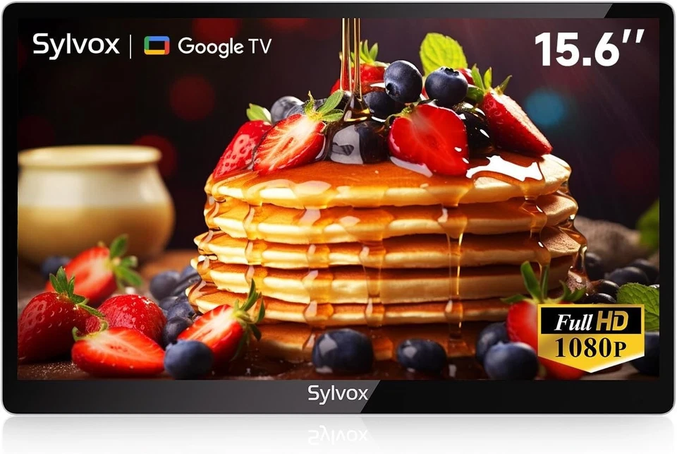 Sylvox 15.6'' Smart Under Cabinet TV Kitchen TV 1080P FHD Flip-Down 12vlot TV - Image 3 of 4