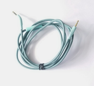 Nylon Green Audio Cable For JBL E65BTNC TUNE 600 BTNC E500BT C45BT Headphones