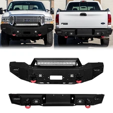 Vijay For 1999-2004 Ford F250-F450&Excursion New Front/Rear Bumper W/Winch Plate